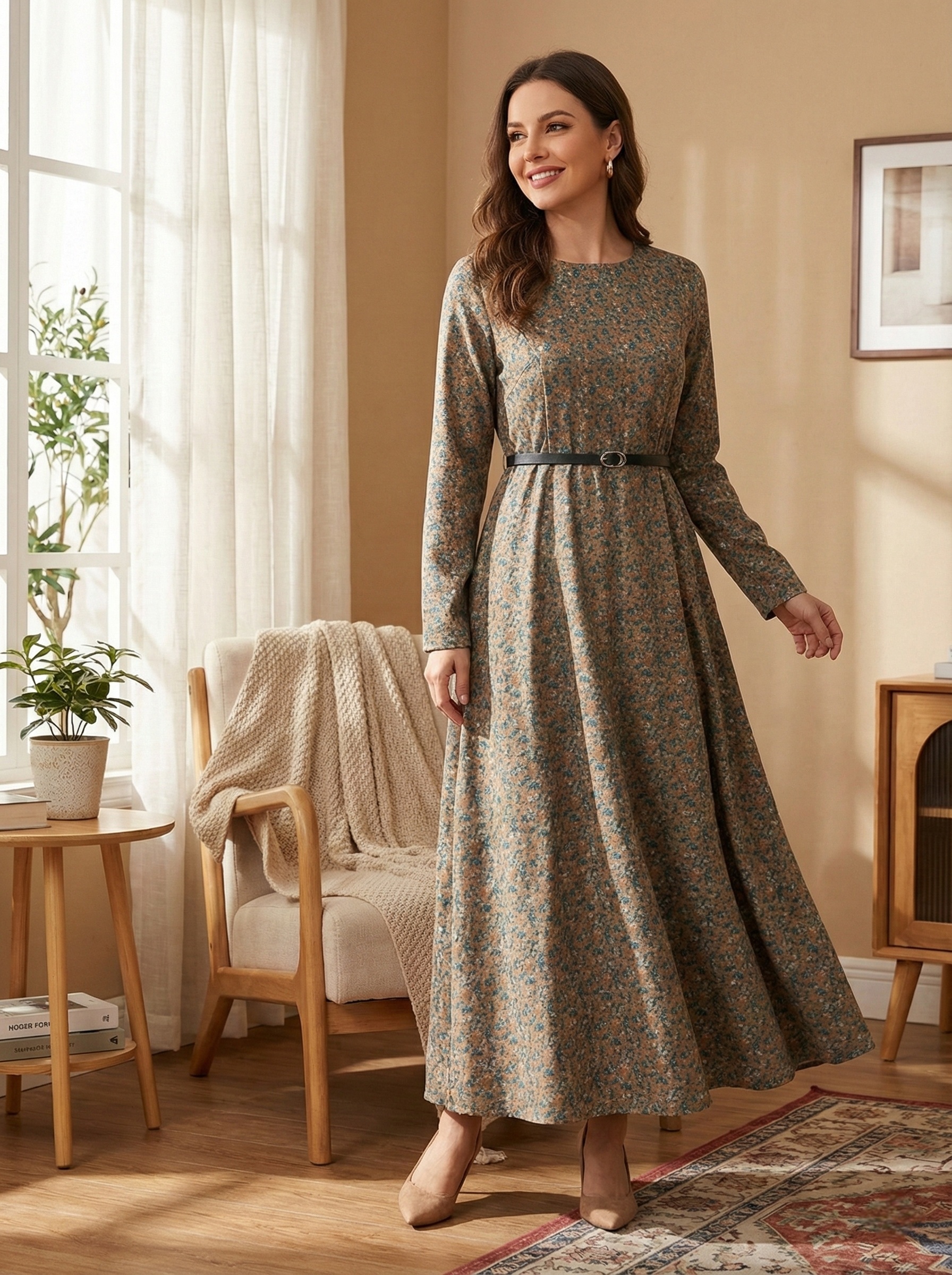 robe en Peau de chamois imprimée