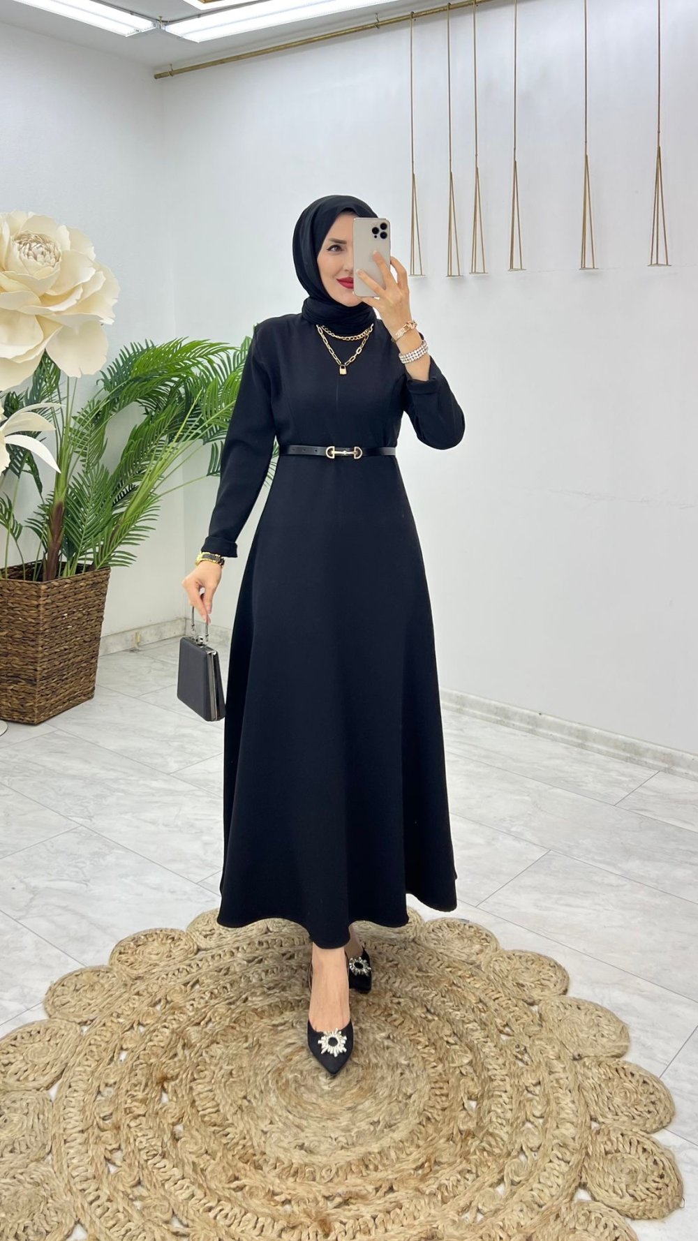 Robe hijab بدون حزام