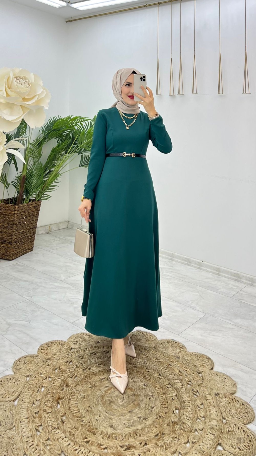 Robe hijab بدون حزام