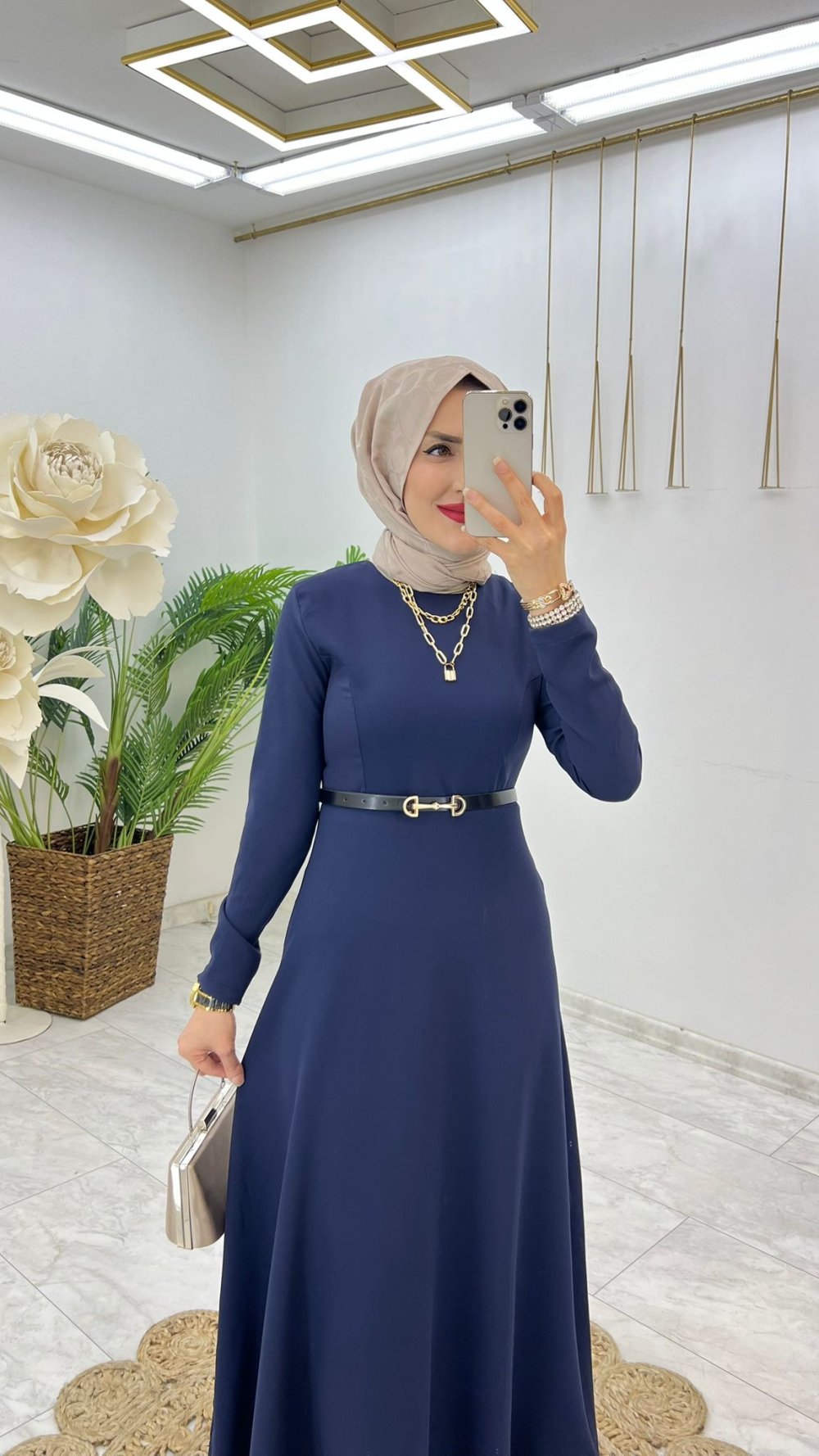 Robe hijab بدون حزام
