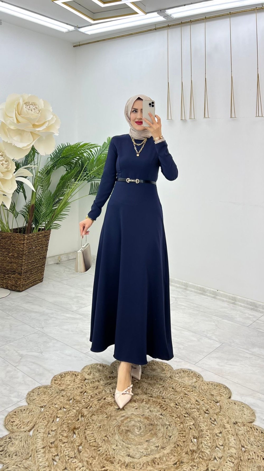 Robe hijab بدون حزام