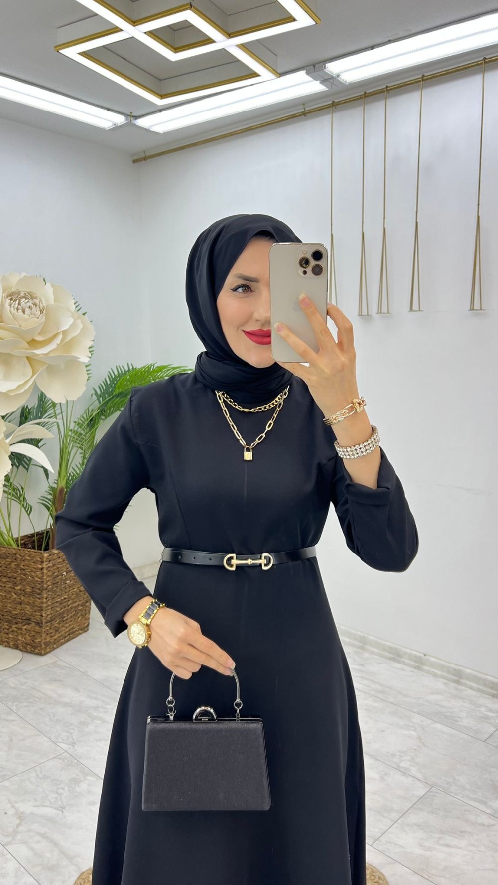 Robe hijab بدون حزام