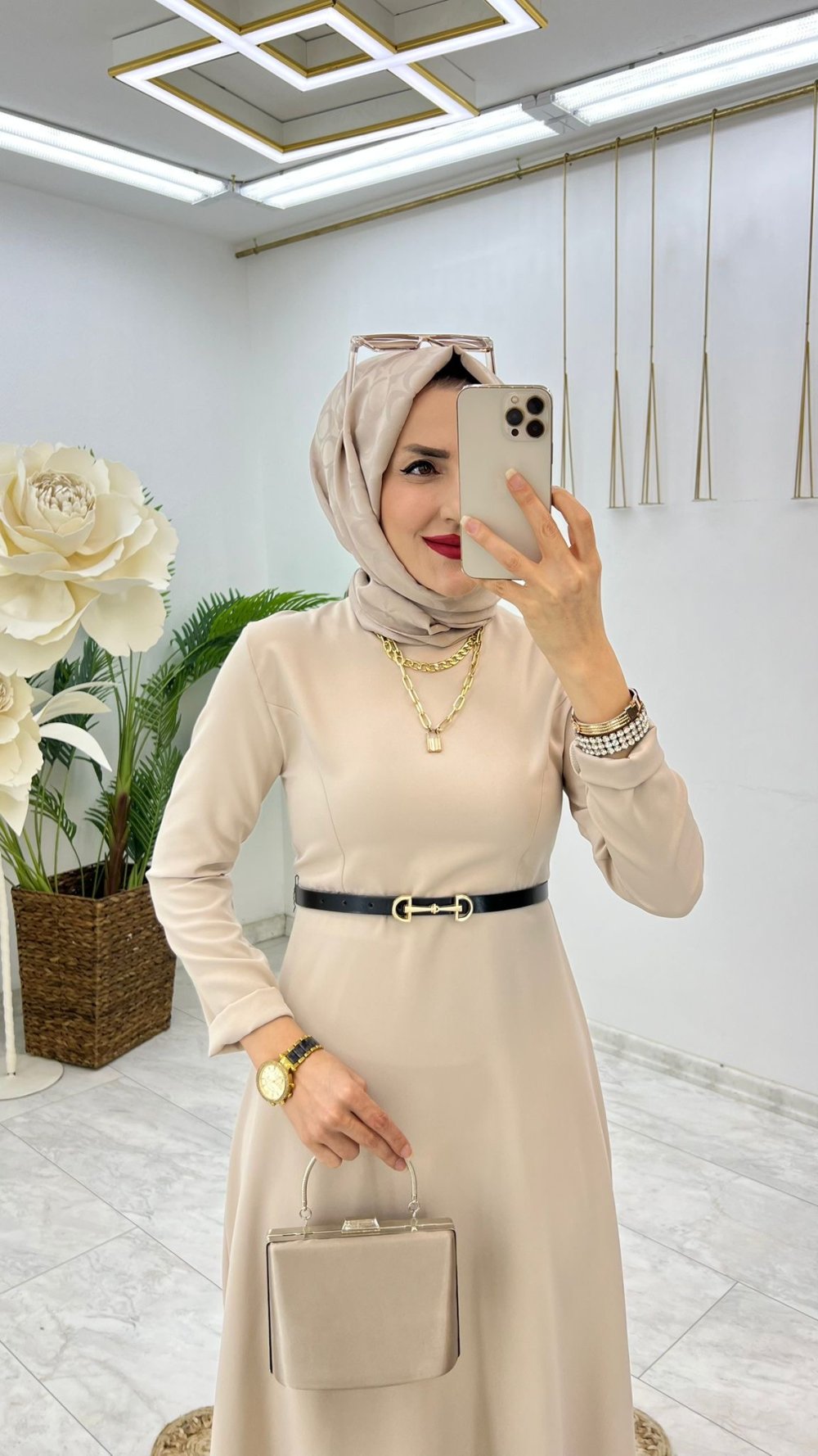 Robe hijab بدون حزام