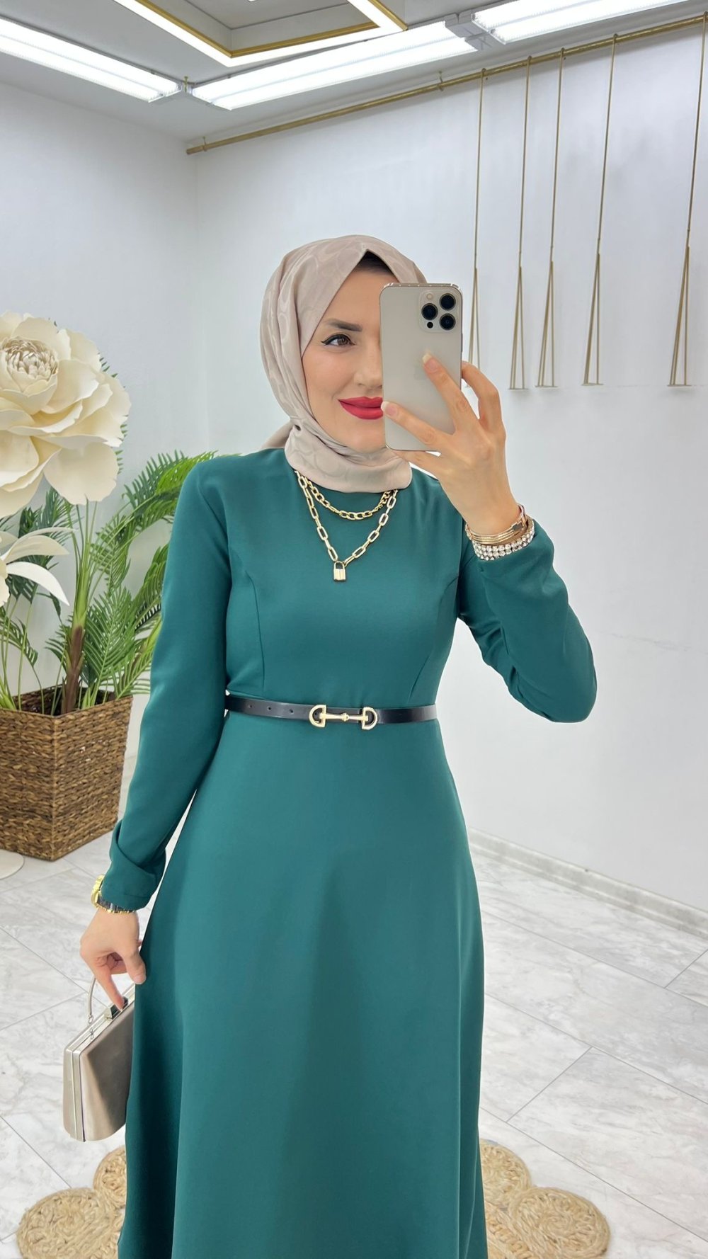 Robe hijab بدون حزام