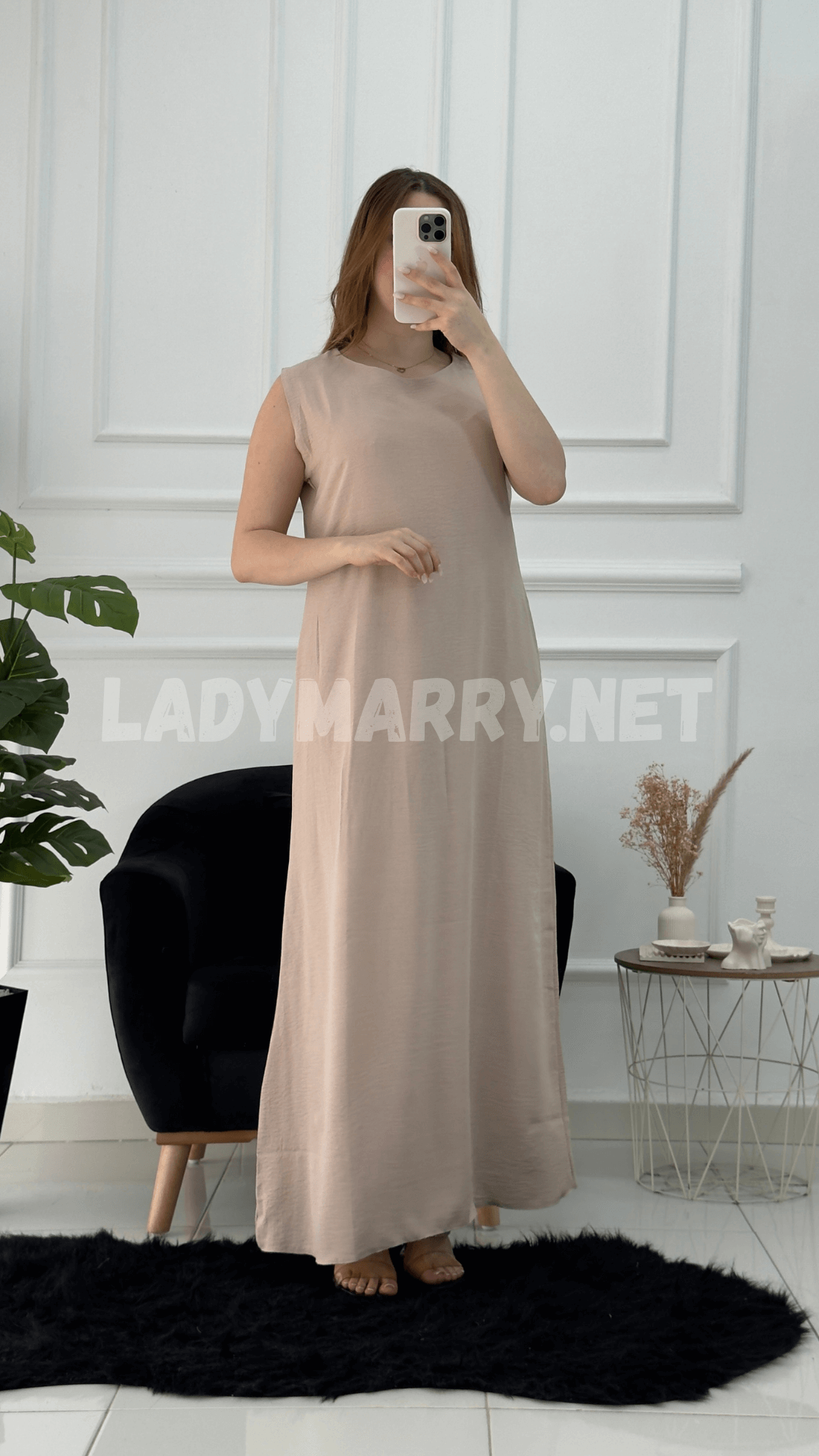 Robe droite en crepe froissé