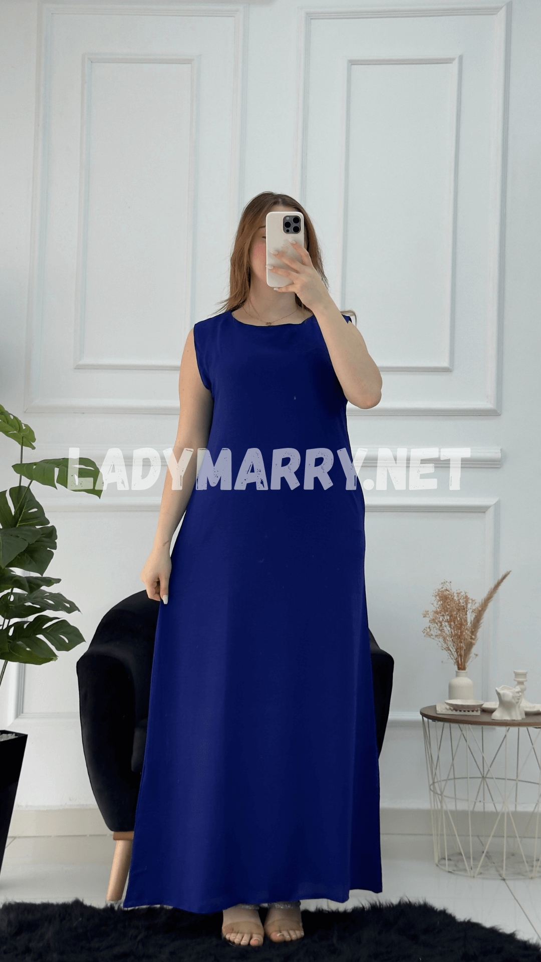 Robe droite en crepe froissé