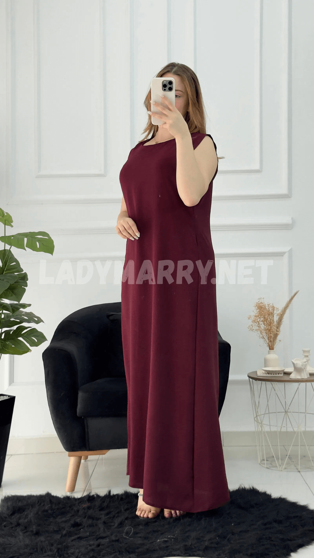 Robe droite en crepe froissé