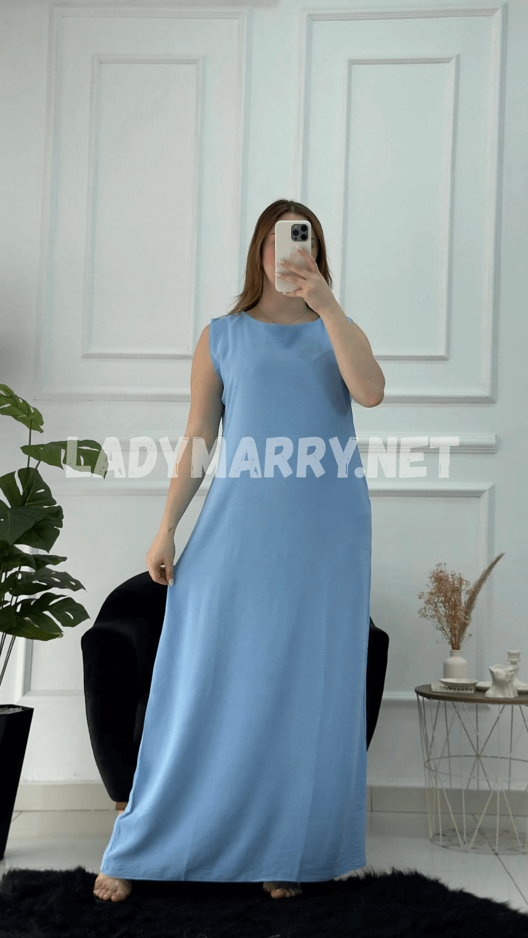 Robe droite en crepe froissé